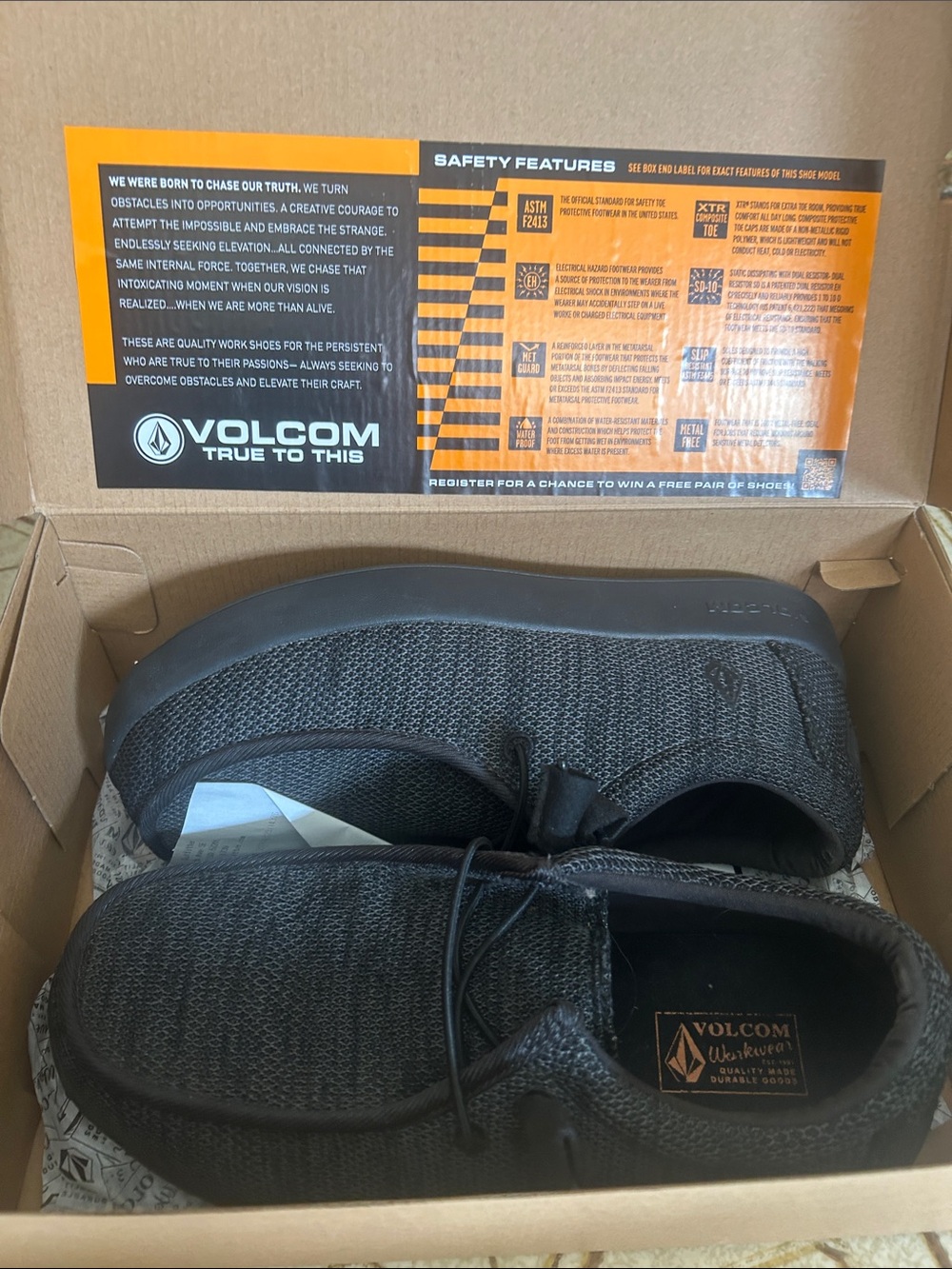 Volcom workwear Warson chill casual slip resistant safety toe shoes